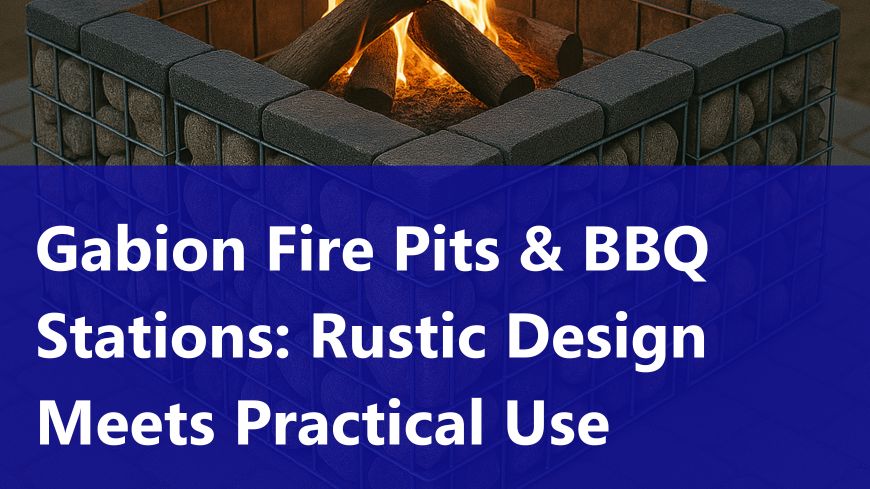 Gabion Fire Pits and BBQ Stations: Rustic Design Meets Practical Use