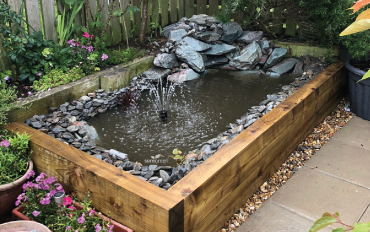 HOW TO: Build a Raised Pond with Timber Railway Sleepers