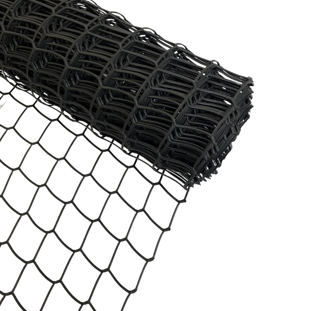 Image of Black plastic garden mesh