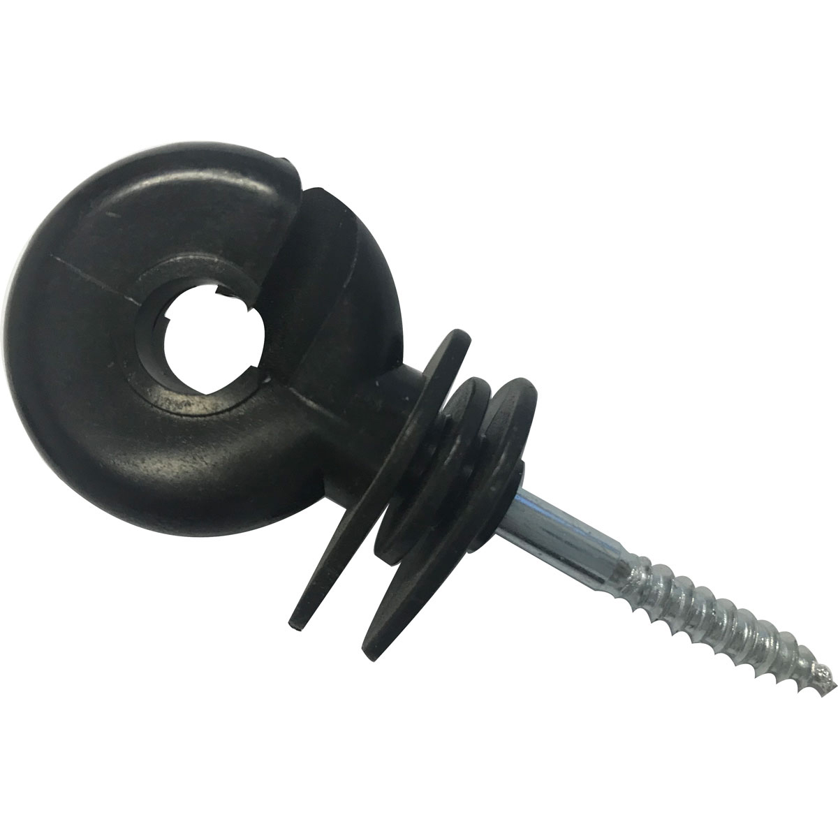 TAPE INSULATORS x 100 Electric Fencing Fence Screw In Poly Clips 40mm 20mm 