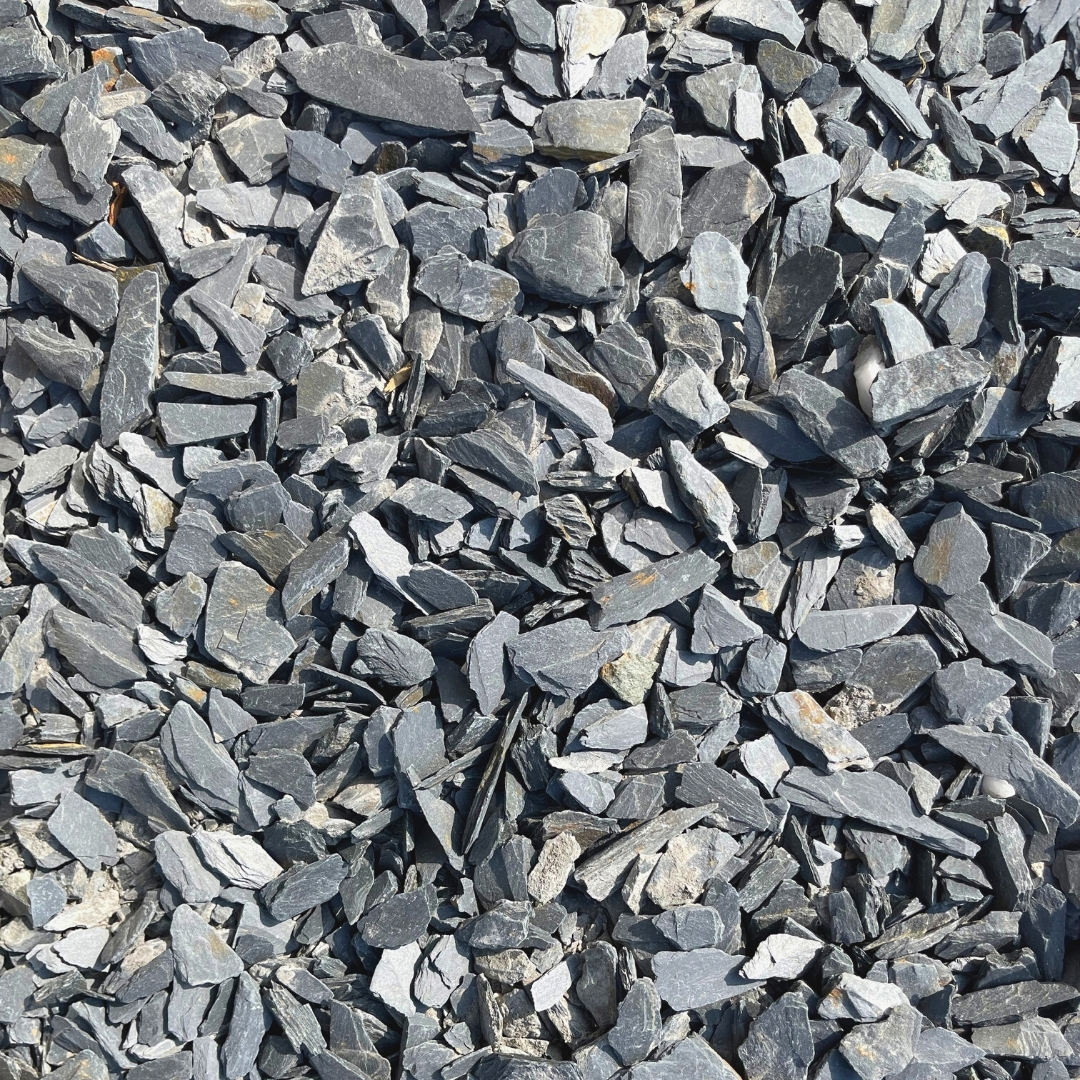 Blue slate chippings 20mm bulk bag outlet