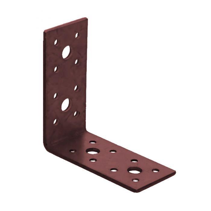 DUAL COATED BROWN FIXING DECKING FENCING ANGLE BRACKETS TO CONNECT TIMBER 