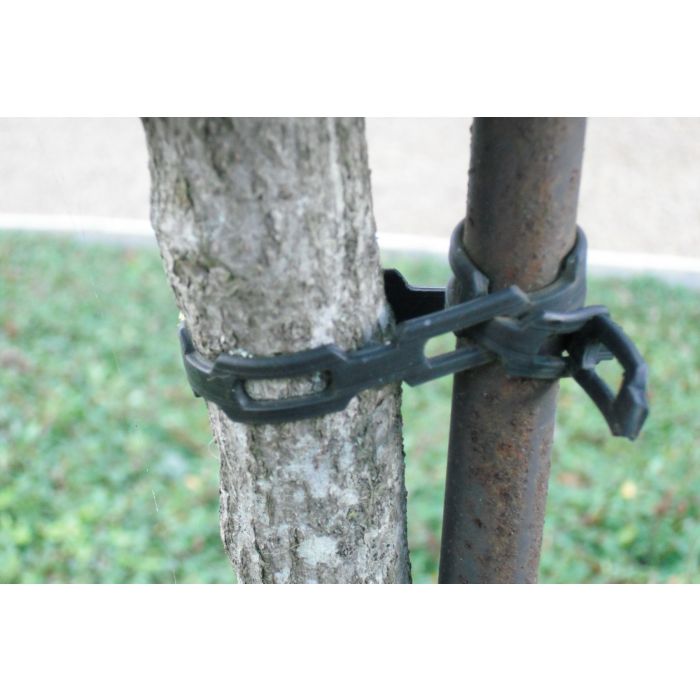 8 X Heavy Duty Rubber Black Tree Tie Strapping Strong Tree Support 2.5 X 25M 