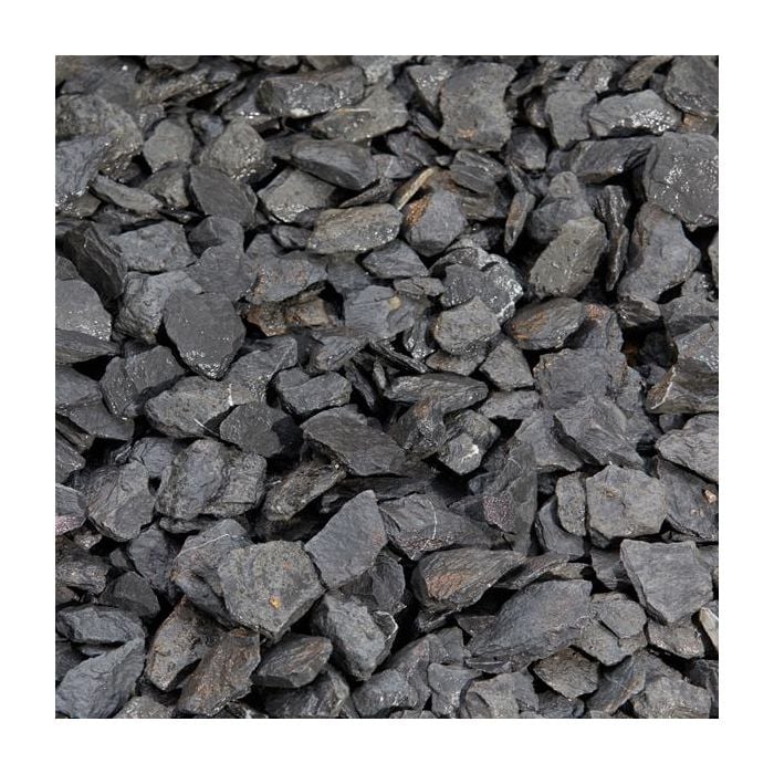 Charcoal Black Slate Chippings 40mm 850kg Bulk Bag We provide competitive pricing and nationwide shipping. Call us 01376 503869