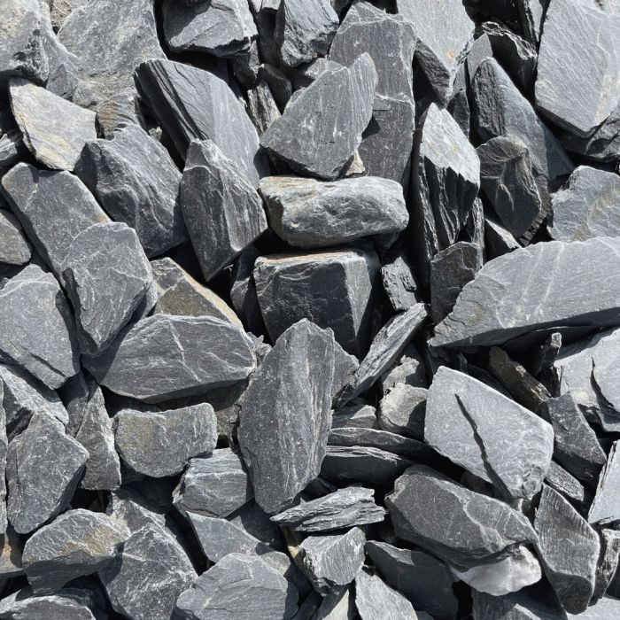 Black slate chippings 40mm bulk bag sales