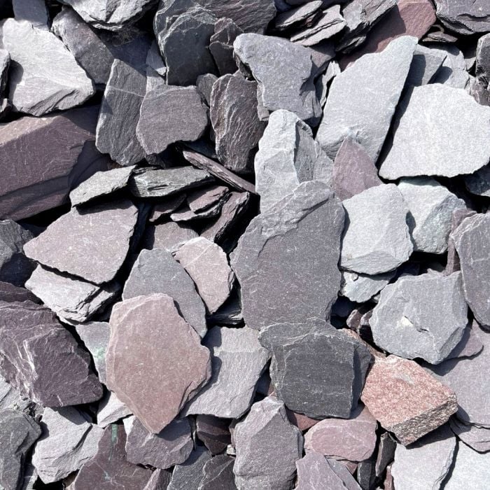 Plum Slate Chippings 40mm 20kg