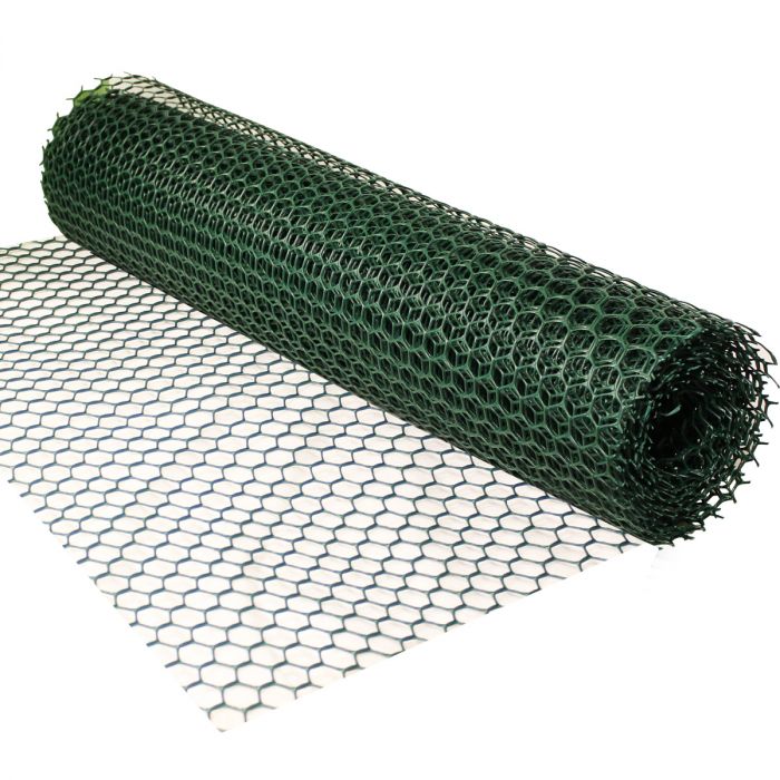 Buy Plastic Mesh Fencing, 1m x 10m, 5mm Hole, Green