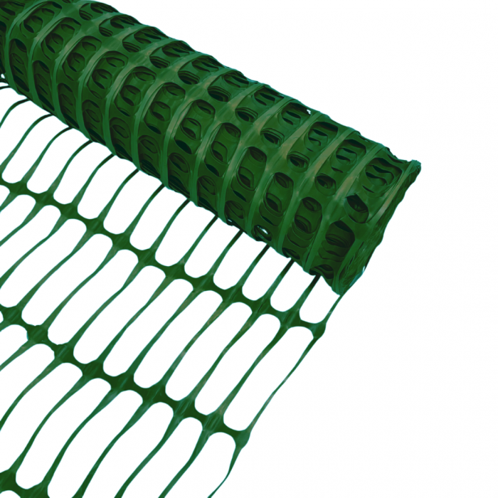 Heavy Duty Barrier Fencing Mesh 1m x 50m Green Plastic Strong Animal Fence 