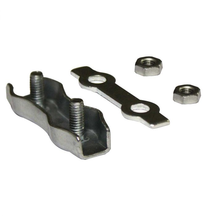 50 x Electric fence fencing 20mm Poly tape connector Joiners Metal connection 
