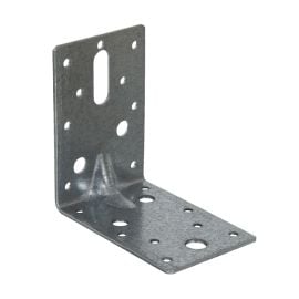 BPC | Heavy Duty Angle Bracket | 90x90mm | Galvanised | 2.5mm thick | Nail Holes 3.75mm
