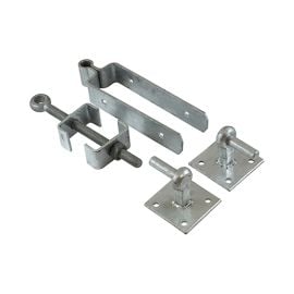 Adjustable Hinge Set with Hook on Plate |Galvanised