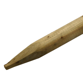 Suregreen | Machine-Round Fence Post | 2.4m x 50mm | Chamfered Top | UC3 Green Treated