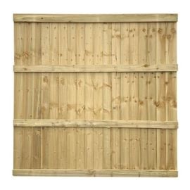 Green treated standard 6 foot fence panel (closeboard/ feather edge) 

