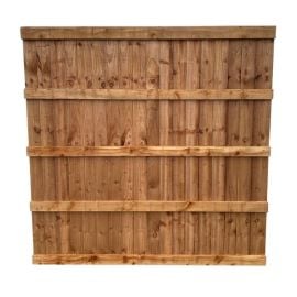 6 foot brown treated closeboard panels heavy duty 