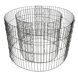 Round Gabion Planter | 600mm Diameter