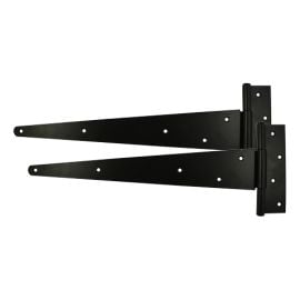 Strong Tee Gate Hinge | Pair | Epoxy Black | Timco