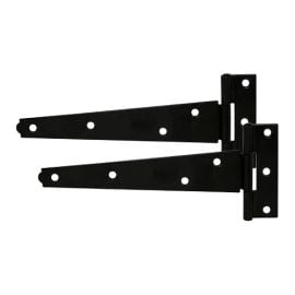 Light Tee Gate Hinge | Pair | Epoxy Black | Timco