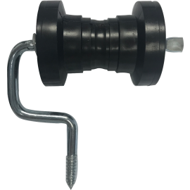 Electric fencing corner post insulator for polytape
