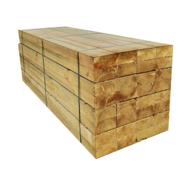 Pallet of Green Treated Railway Sleepers (x60) | 1.2m x 200mm x 100mm
