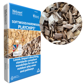 Melcourt | Softwood/Hardwood Playchips | 60L | Durability of 2 - 4 years | RHS-Endorsed