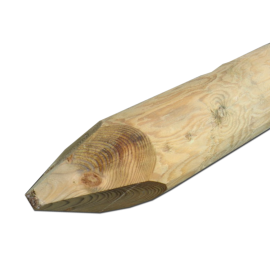 UC4 Cundy Peeled Posts | 3m | 75mm - 100mm | Green Pressure Treated Redwood