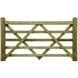 wooden field gate - Large timber gate