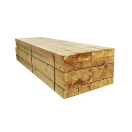 Suregreen | Railway Sleepers | 20 Pack | 2.4m x 200mm x 100mm | Green Treated 