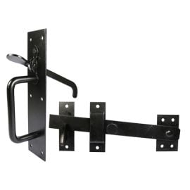 Heavy Suffolk Thumb Latch | 219mm x 50mm | Epoxy Black | Timco