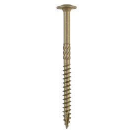 Timco | Timber Railway Sleeper Screws | 8mm x 250mm | 10 Pack | In-Dex Wafer Head | Driver bit required TX30
