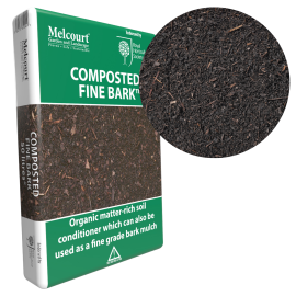 Melcourt | Composted Fine Bark | Soil Conditioner | 50L | 100% Peat-Free | RHS-Endorsed 