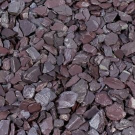 plum slate chippings, 20mm, 800kg, decorative aggregates