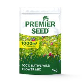 100% Native Wildflower Seed Mix (Cornfield Annuals Flowers) - 1kg bag
