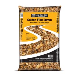 Golden Flint Gravel | 20mm | 20kg | Angular Shape | Natural product | Golden Colour 