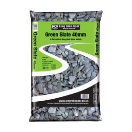 Green Slate Chippings | 40mm | 20kg | Welsh Slate |Blue, Green, Charcoal and Plum