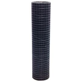 PVC-Coated Welded Wire Mesh Roll | 0.9m x 25m | 25mm Holes |14 Gauge | Black