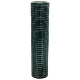 PVC-Coated Welded Wire Mesh Roll | 1.2m x 25m | 25mm Holes |14 Gauge | Green
