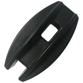 Egg-shaped electric fencing end strain insulator for use at the corner or end of electric fencing systems - product image