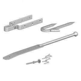 Birkdale | Field Gate Spring Fastener Set with Staple Catch | 600mm | Simple to Install