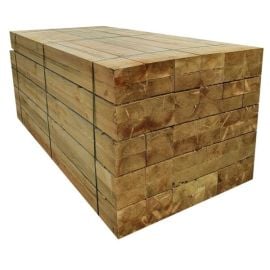 UC4 Green Treated Railway Sleepers (x36) | 2.4m x 200mm x 100mm