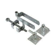 Adjustable Hinge Set with Hook on Plate |Galvanised