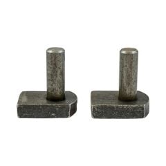 Timco | Gate Hook to Weld | Base Plate 63 x 50mm | Self Coloured | Pack of 2 