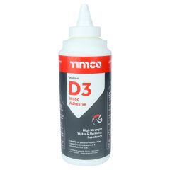 Timco| Internal D3 Wood Adhesive | 500ml | Conforms Fully to the BS 14256 | Fast-Curing
