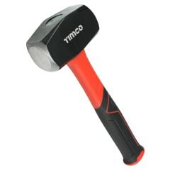 Timco| Lump Hammer | 4lb | Heavy Duty | High Strength Fibreglass Core | Ergonomic Anti-Slip Grip
