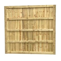 6 foot framed heavy duty green treated closeboard fence panel