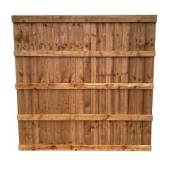 6 foot brown treated closeboard panels heavy duty