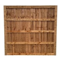 6 foot brown treated framed heavy duty panel