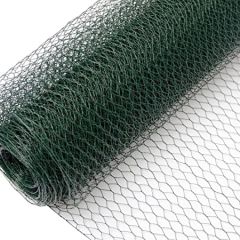 Suregreen | Chicken Wire | PVC Coated Fencing Mesh | 600mm x 50m | with 50mm Holes