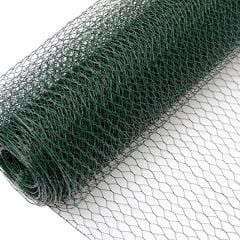 Suregreen | Chicken Wire | PVC Coated Fencing Mesh | 1.2m x 25m | with 50mm Holes