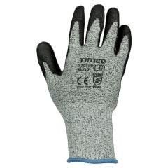 Timco| Extra Large | High Cut Gloves | PU Coated HPPE Fibre with Glass Fibre | High Anti Cut Protection Level C