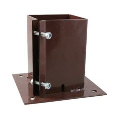 Bolt Down Fence Post Shoes | Bolt Secure | Oxide Red | Timco